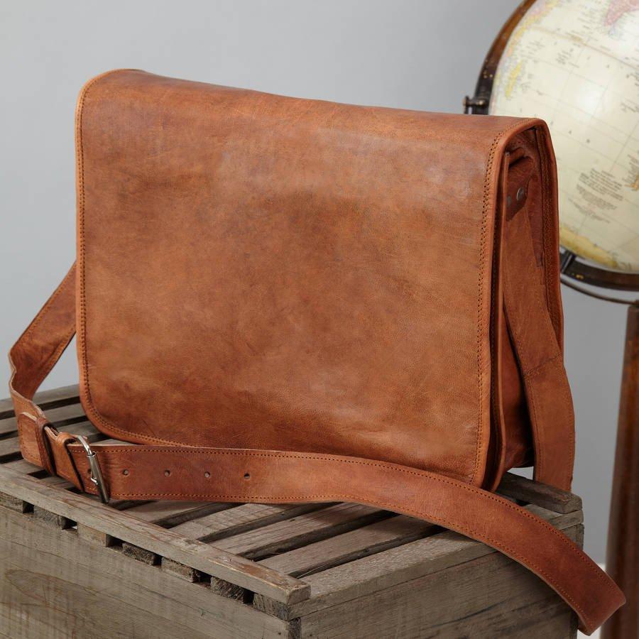 handmade leather square sling bag, Handmade leather bags