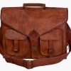 Craftshades – 15″11 V-Shaped Handcrafted Leather Laptop Bag | 100% Genuine Leather - Image 3
