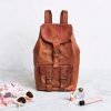 Craftshades - Handcrafted 13*18 Inch Large Goat Leather Backpack |  100% Genuine Leather - Image 4