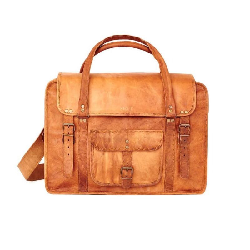 Craftshades – Big size 28" Handcrafted Air Leather Bag| 100% Genuine Leather