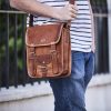 Craftshades – Handcrafted 13″ Retro laptop Leather Bag | 100% Genuine Leather - Image 5