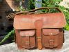 Craftshades – 16 Inch Handcrafted Briefcase Goat Leather Bag | 100% Genuine Leather