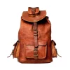 CraftShades - 13*18 Inch Goat Leather Backpack bag For Girls And Boys | 100% Genuine Leather