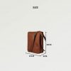 Craftshades - 9*11 inches Full Flap Handcrafted Goat Leather Sling Bag | 100% Genuine Leather - Image 4