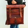 Craftshades - 14*24 Inch 100% Genuine Roll Leather Shoulder Backpack | Unisex