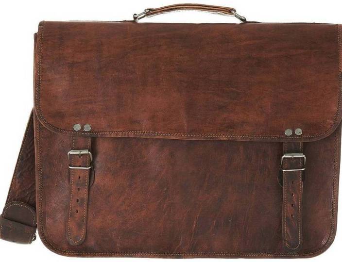 Craftshades – Dark Brown Double Strip Plain 16″12 Handcrafted Leather ...