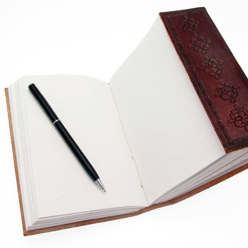 Craftshades – Shree Ganesha Embossed Unique Design 7″5 Handcrafted Leather Journal/Diary 200 page | 100% Genuine Leather - Image 4