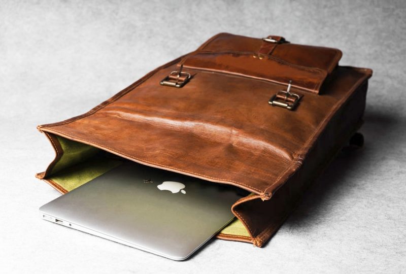 Craftshades – Multiple Pockets 12*16 Inch Handcrafted Goat Leather Roll Bag | 100% Genuine Leather - Image 6