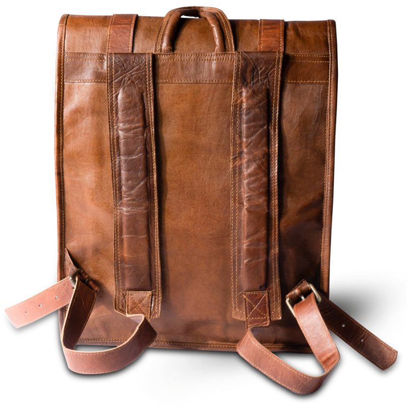 Craftshades – Multiple Pockets 12*16 Inch Handcrafted Goat Leather Roll Bag | 100% Genuine Leather - Image 10