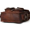 Craftshades – 11 x 15 x 3 Inch 4 Pockets Dark Brown Handcrafted Leather Backpack | 100% Genuine Leather - Image 4