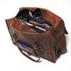 Craftshades -  20 Inch Handcrafted Travel Duffle Goat Leather Bag | 100 Genuine Leather - Image 4