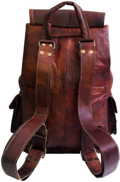 Craftshades – Multiple Pockets 18 Inch Handcrafted Leather Pittu Bag ...