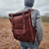 Craftshades – Multiple Pockets 12*16 Inch Handcrafted Goat Leather Roll Bag | 100% Genuine Leather - Image 2