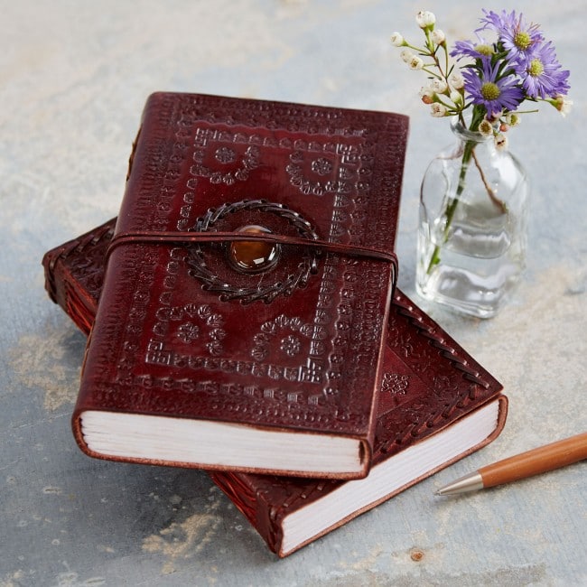 Unicorn embossed handmade leather journal diary vintage craft handmade notebook 