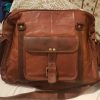Craftshades – 13 Inch Handcrafted Leather Women’s brown Tote Bag | 100% Genuine Leather - Image 4