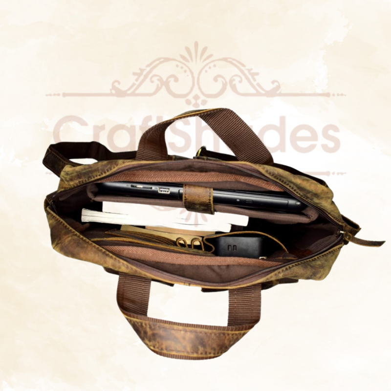 Craftshades - Buffalo Vintage 18" Leather Backpack  | 100% Genuine Leather - Image 7