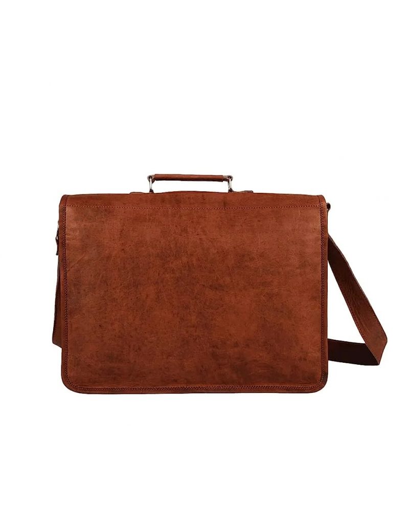 Craftshades - 10*13" Expandable Handcrafted Vintage Goat Leather Bag | 100% Genuine Leather - Image 4