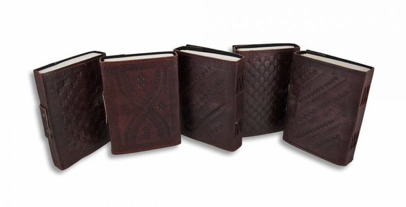 Craftshades – Vintage Water Drop Stone Embossed Unique Design 7″5 Handcrafted Leather Journal/Diary 200 page | 100% Genuine Leather - Image 6