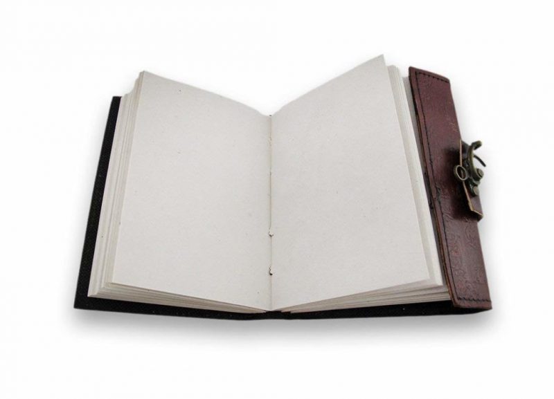 Craftshades – Vintage Water Drop Stone Embossed Unique Design 7″5 Handcrafted Leather Journal/Diary 200 page | 100% Genuine Leather - Image 5