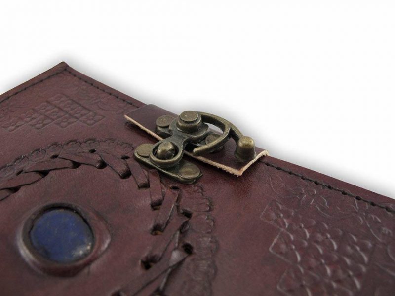Craftshades – Vintage Water Drop Stone Embossed Unique Design 7″5 Handcrafted Leather Journal/Diary 200 page | 100% Genuine Leather - Image 4