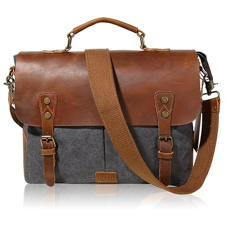 Mens Messenger Bag, Leather Messenger Bag, Canvas Messenger Bag, Handmade  by Real Artisans 