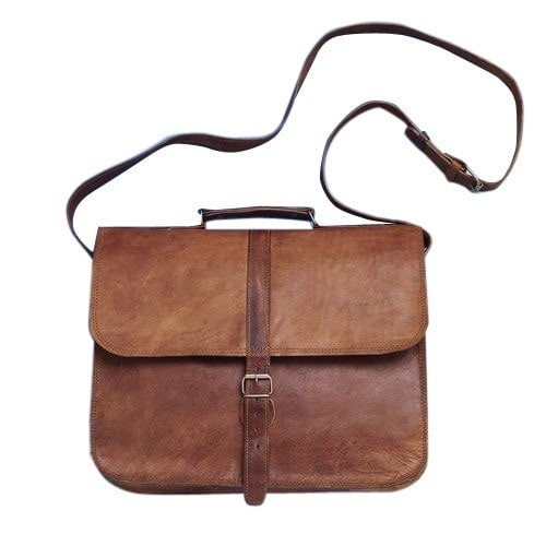 Leather laptop bag