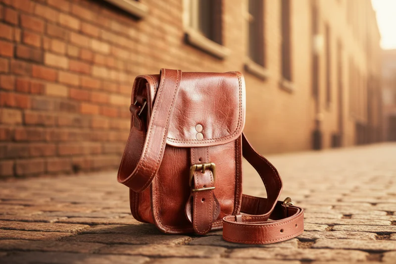 Craftshades – 5*7 Inch Handcrafted Mobile Sling Bag | 100% Genuine Goat Leather