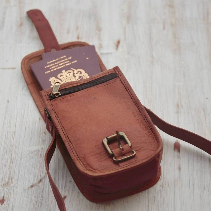 Craftshades – 5*7 Inch Handcrafted Mobile Sling Bag | 100% Genuine Goat Leather - Image 3