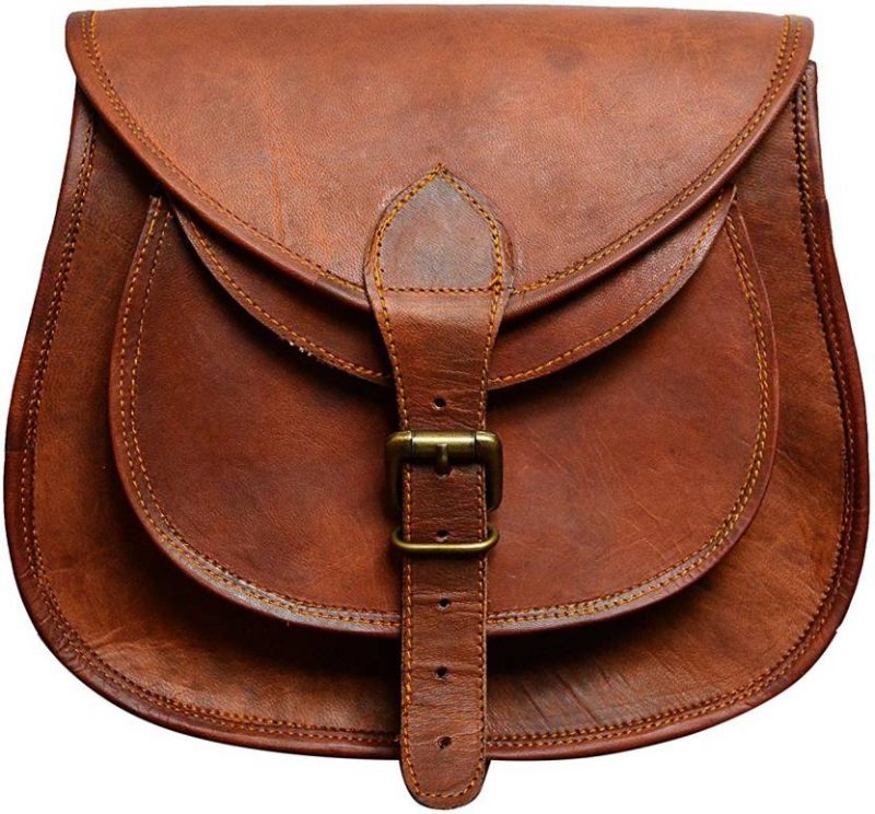 Craftshades – Handcrafted Unique 5x7 inch Sling Leather Bag for Women - Image 2