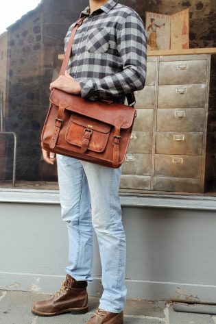 nd leather bag, men;s leather bag,with pocket