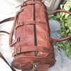 Craftshades - 3 Outer Pockets 24" (Expandable) Edge Handcrafted Duffle Goat Leather Bag | 100% Genuine Leather - Image 4