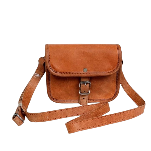 Handmade leather messenger bag - CraftShades Inc