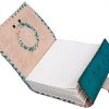 Craftshades – Metal Lock Single Stone Aqua Blue Embossed Design 7″5 Handcrafted Leather Journal/Diary 200 page | 100% Genuine Leather - Image 2