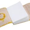 Craftshades – Metal Lock Single Stone Yellow Embossed Design 7″5 Handcrafted Leather Journal/Diary 100 page | 100% Genuine Leather - Image 2