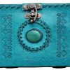 Craftshades – Metal Lock Single Stone Aqua Blue Embossed Design 7″5 Handcrafted Leather Journal/Diary 200 page | 100% Genuine Leather - Image 4