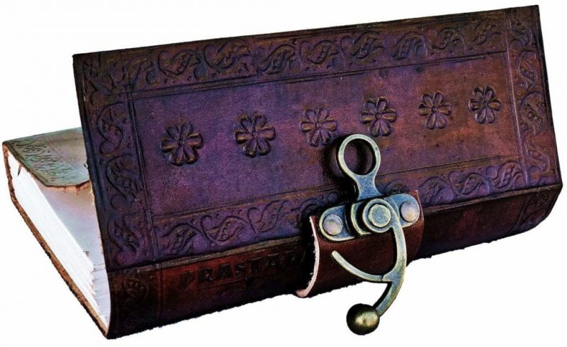 Craftshades – Metal Lock Brown Engraved Peacock Design 7″5 Handcrafted Leather Journal/Diary 200 page | 100% Genuine Leather - Image 3