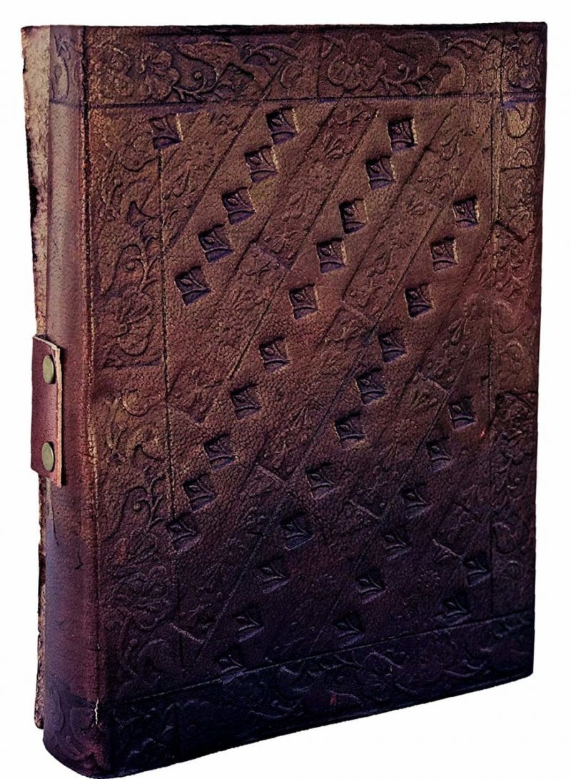Craftshades – Metal Lock Vintage Brown Embossed Elephant Design 7″5 Handcrafted Leather Journal/Diary 200 page | 100% Genuine Leather - Image 2