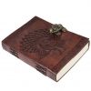 Craftshades – Metal Lock Brown Engraved Peacock Design 7″5 Handcrafted Leather Journal/Diary 200 page | 100% Genuine Leather - Image 2