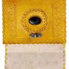 Craftshades – Metal Lock Single Stone Yellow Embossed Design 7″5 Handcrafted Leather Journal/Diary 100 page | 100% Genuine Leather - Image 4