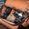 Craftshades - 9 Inch Unique Handcrafted Leather Camera Bag | 100% Genuine Leather - Image 2