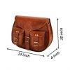 CraftShades -9*11 Inch cross body double pocket sling goat leather bag for boys & girls - Image 10