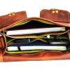 CraftShades -9*11 Inch cross body double pocket sling goat leather bag for boys & girls - Image 7