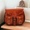 CraftShades -9*11 Inch cross body double pocket sling goat leather bag for boys & girls - Image 6
