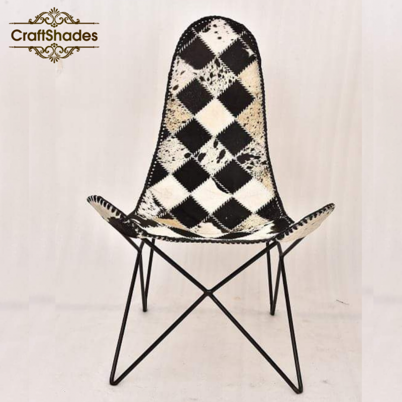 Leather heron  Butterfly Chair