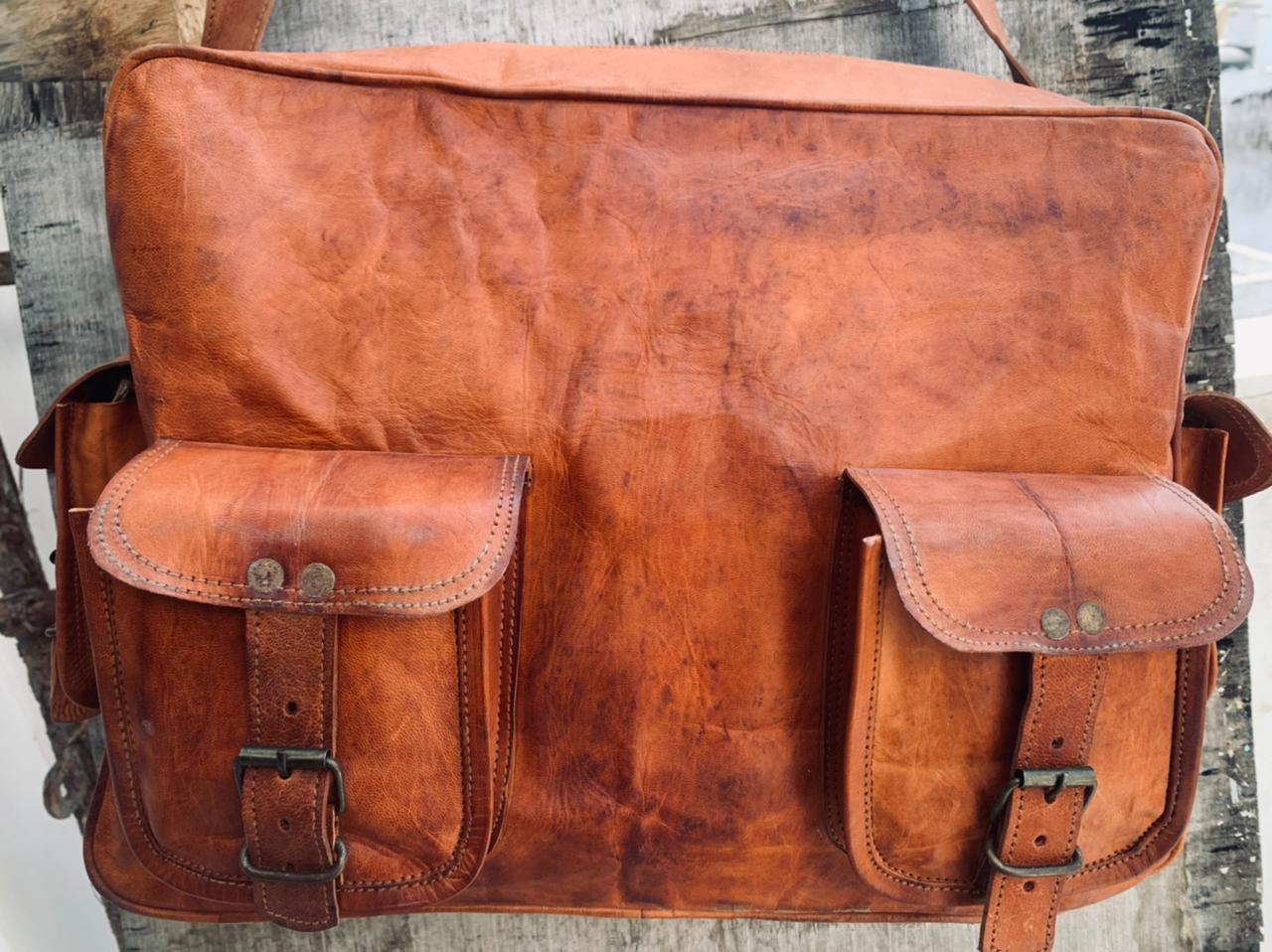 Craftshades - Multipurpose Handcrafted Leather Travel Bag | 100% Genuine  Leather