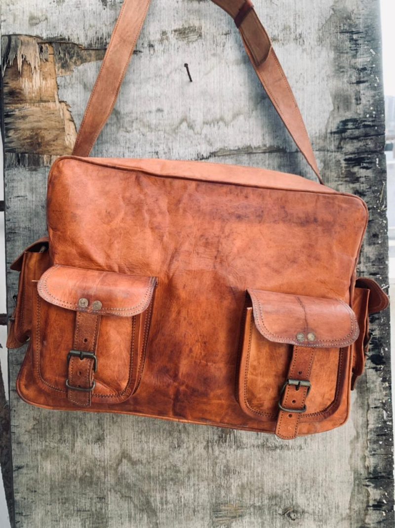 Craftshades - Multipurpose Handcrafted Leather Travel Bag | 100% Genuine Leather - Image 6