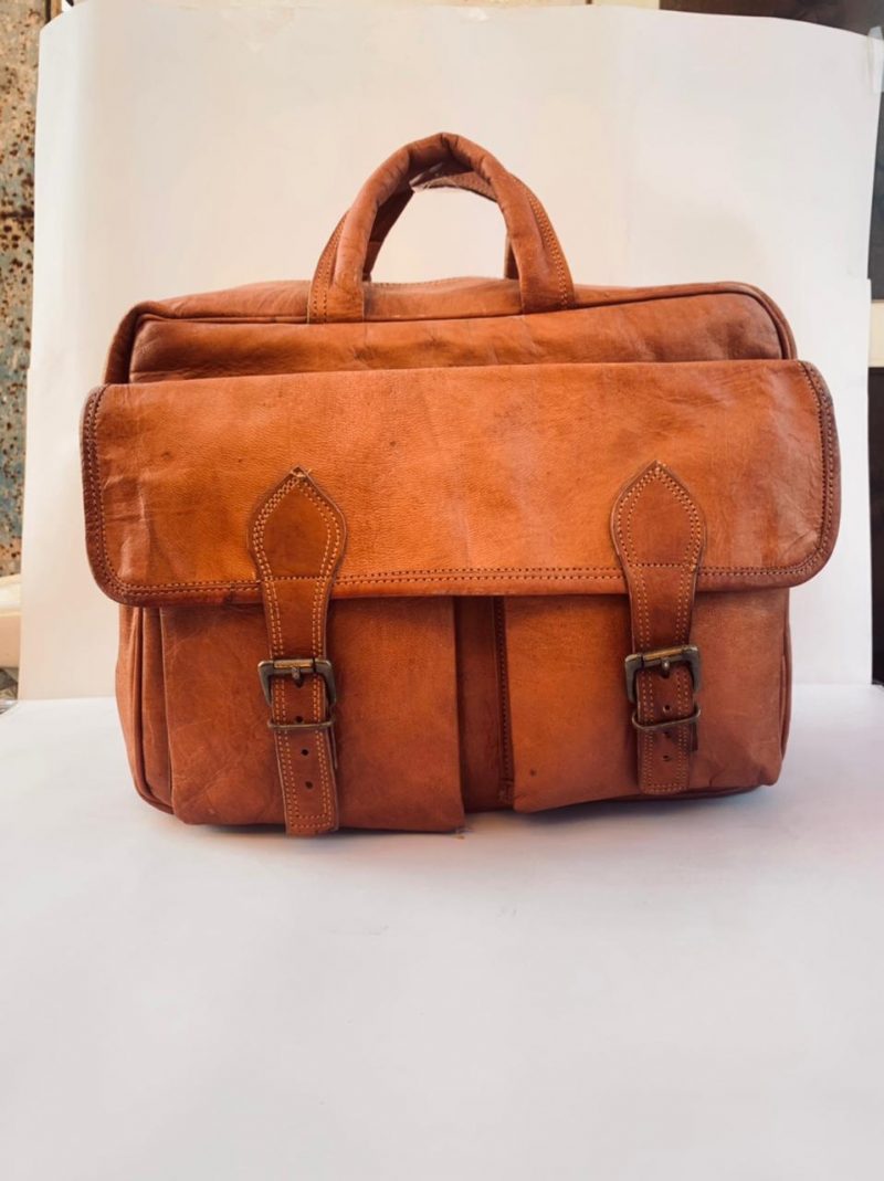 Craftshades – Handcrafted Mobile Sling Bag & laptop bag | 100% Genuine Leather - Image 3