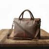 Craftshades – 12*16″ Classic Handcrafted Buffalo Leather Laptop Bag | 100% Genuine Leather