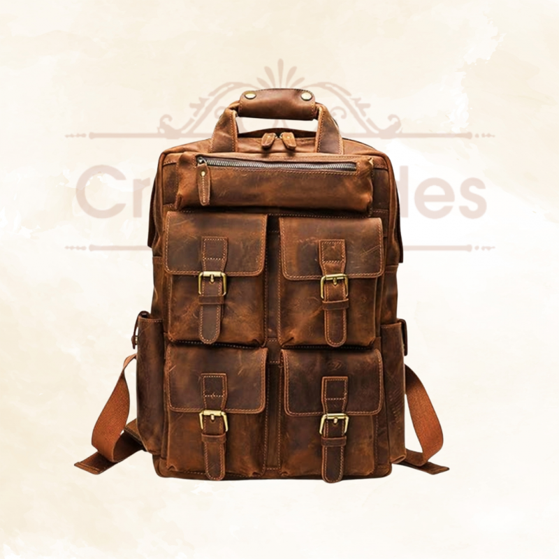 Craftshades - Buffalo Vintage 16" Leather Backpack - Image 2