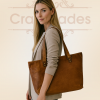 Craftshades – 13 Inch Handcrafted Leather Women’s Tote Bag | 100% Genuine Leather - Image 6